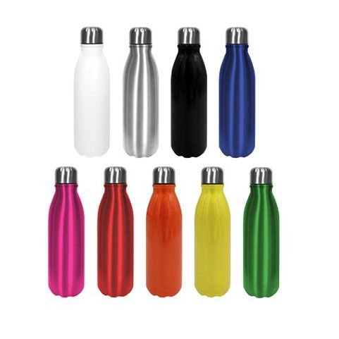 BOTELLA ALUMINIO TAPA A ROSCA, CAJA 5OPZS 